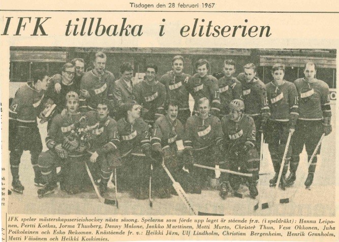 50 vuotta Helsingin ratkaisupelistä IFK-Vesa
